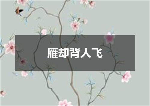 雁却背人飞