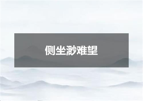 侧坐渺难望