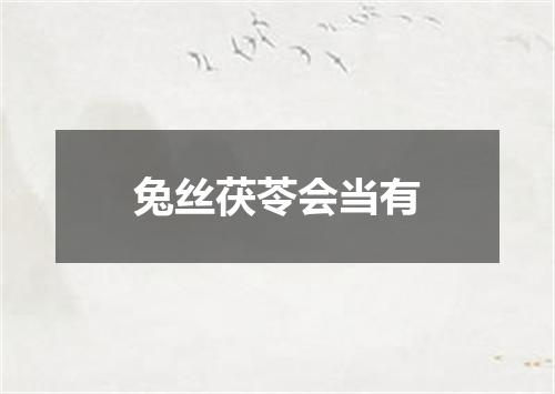 兔丝茯苓会当有