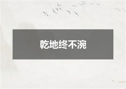 乾地终不涴