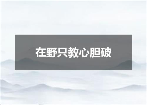 在野只教心胆破