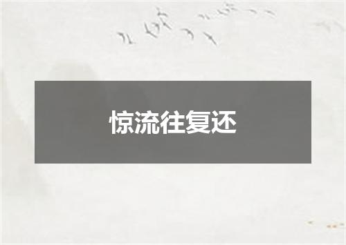 惊流往复还