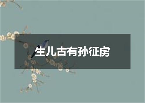 生儿古有孙征虏