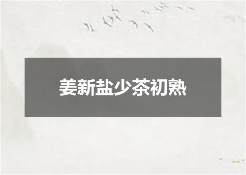 姜新盐少茶初熟