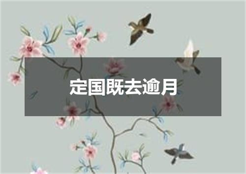 定国既去逾月