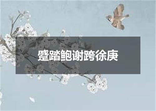 蹙踏鲍谢跨徐庚