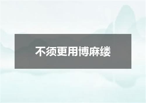 不须更用博麻缕