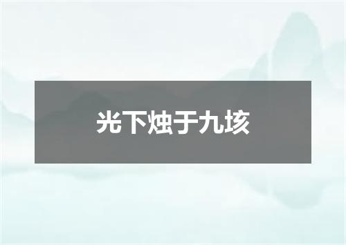 光下烛于九垓