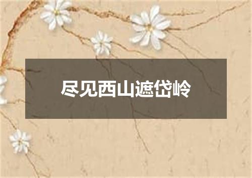 尽见西山遮岱岭