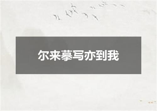 尔来摹写亦到我