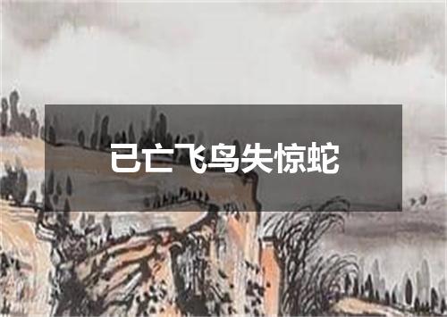 已亡飞鸟失惊蛇