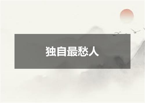 独自最愁人