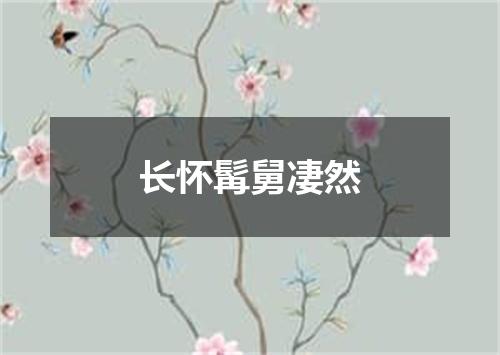 长怀髯舅凄然