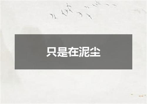只是在泥尘