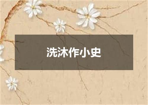 洗沐作小史