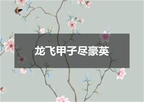 龙飞甲子尽豪英