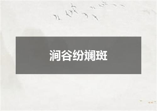 涧谷纷斓斑