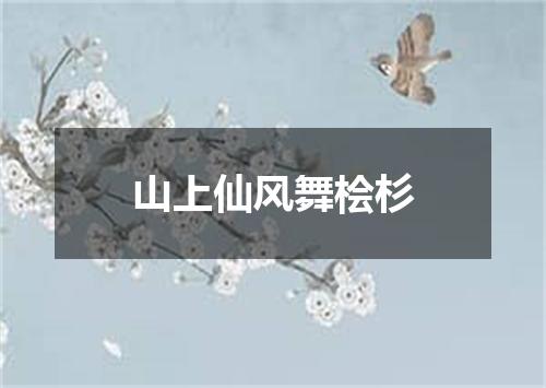 山上仙风舞桧杉