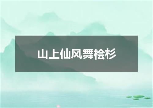 山上仙风舞桧杉