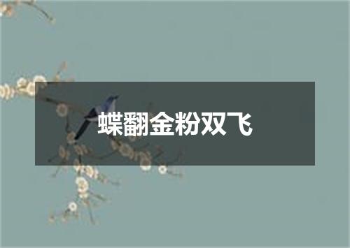 蝶翻金粉双飞