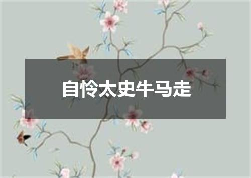 自怜太史牛马走
