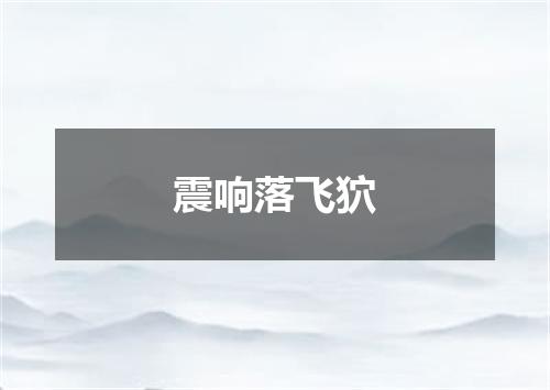 震响落飞狖