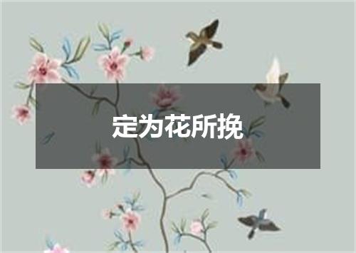 定为花所挽