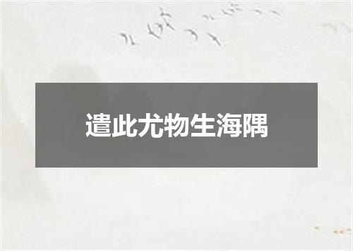 遣此尤物生海隅