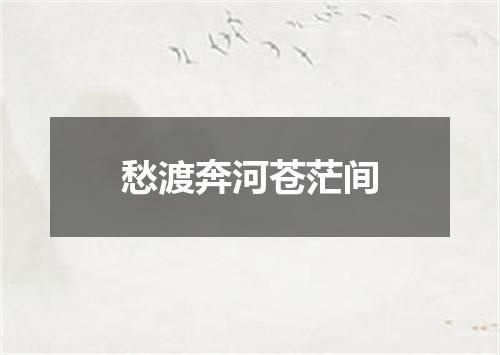 愁渡奔河苍茫间