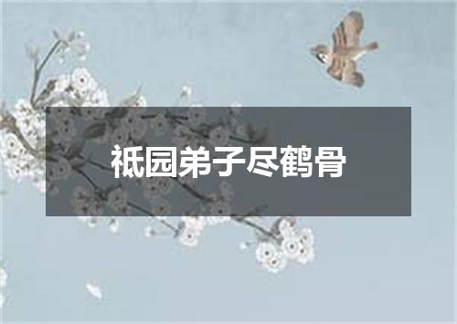祗园弟子尽鹤骨