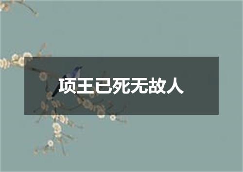 项王已死无故人