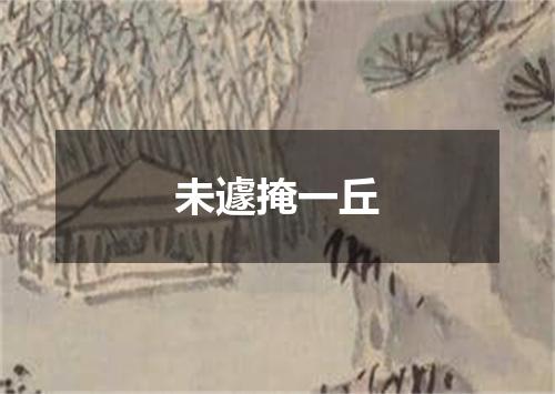 未遽掩一丘
