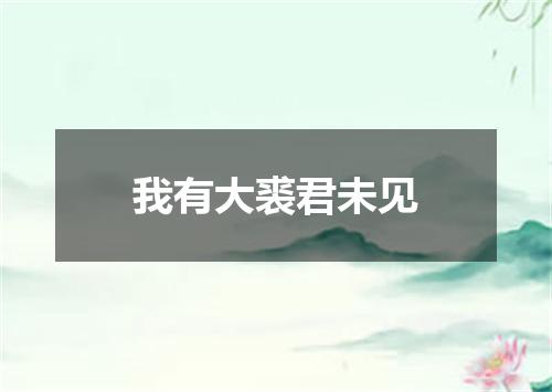 我有大裘君未见
