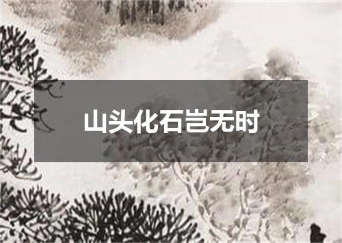 山头化石岂无时