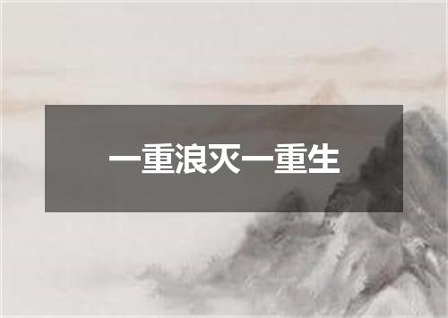一重浪灭一重生