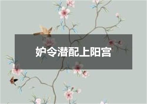 妒令潜配上阳宫