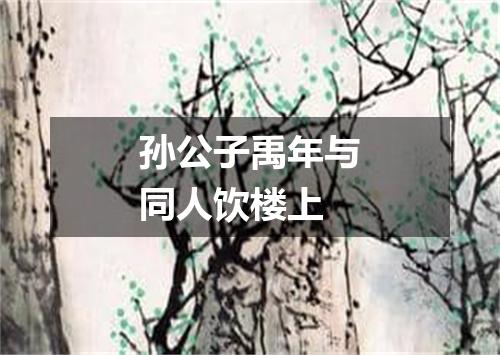 孙公子禹年与同人饮楼上