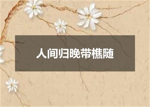 人间归晚带樵随