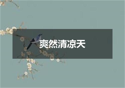 爽然清凉天