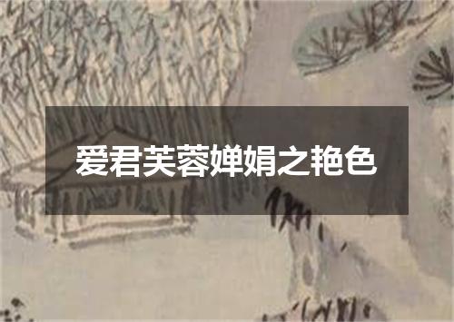 爱君芙蓉婵娟之艳色