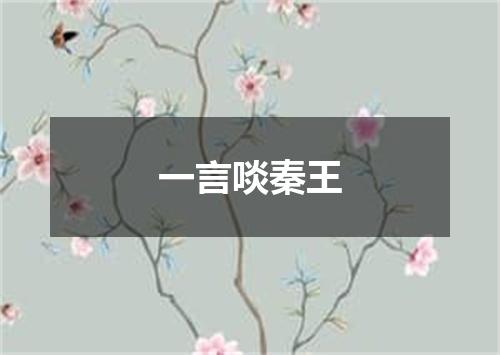 一言啖秦王