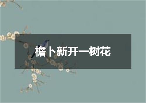 檐卜新开一树花