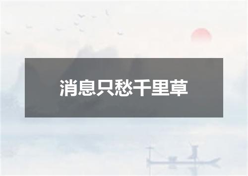 消息只愁千里草