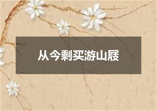 从今剩买游山屐