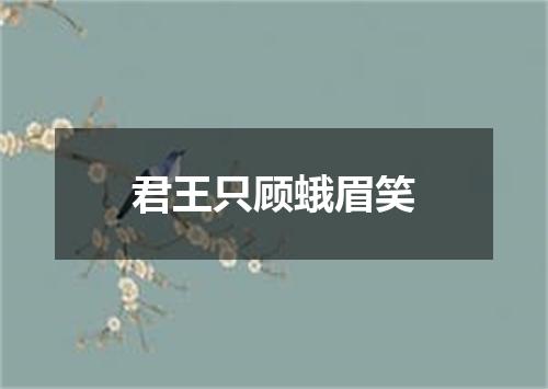 君王只顾蛾眉笑