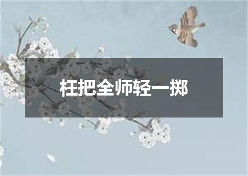 枉把全师轻一掷