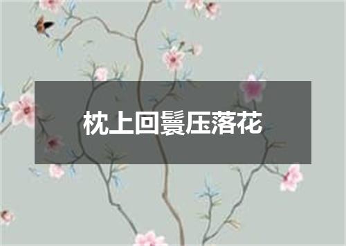 枕上回鬟压落花