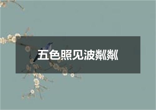 五色照见波粼粼