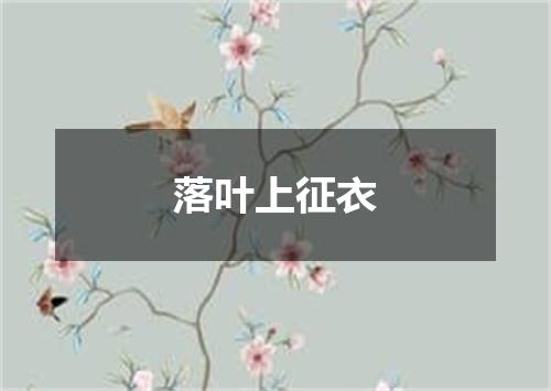 落叶上征衣