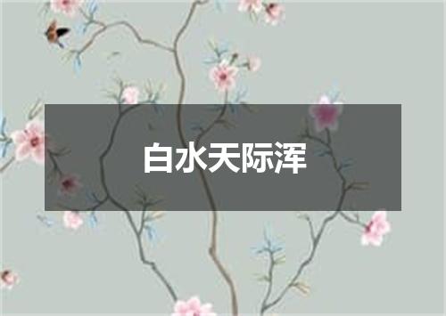 白水天际浑
